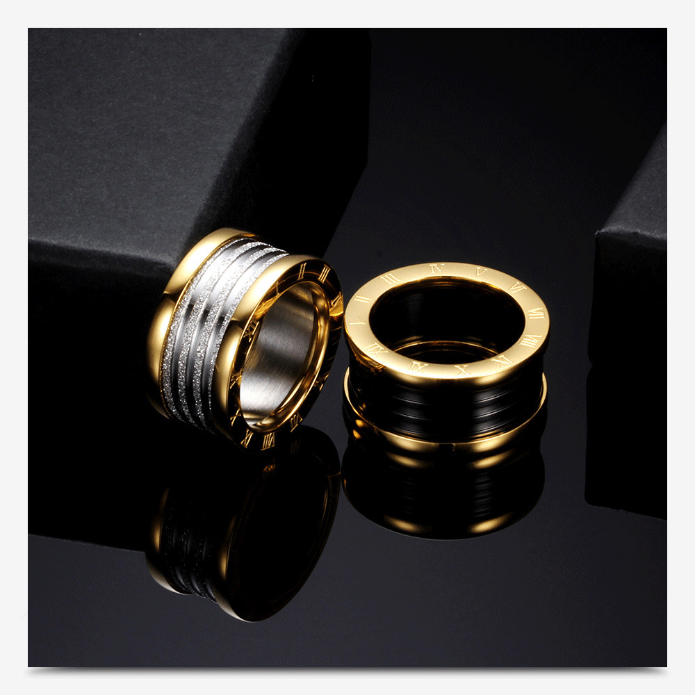 1 Piece Quantity Simple Style Geometric Titanium Steel Plating Unisex Rings