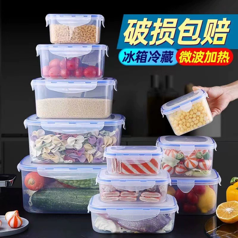 Microwaveable food storage box set, airtight refrigerator-safe containers with lids, stackable