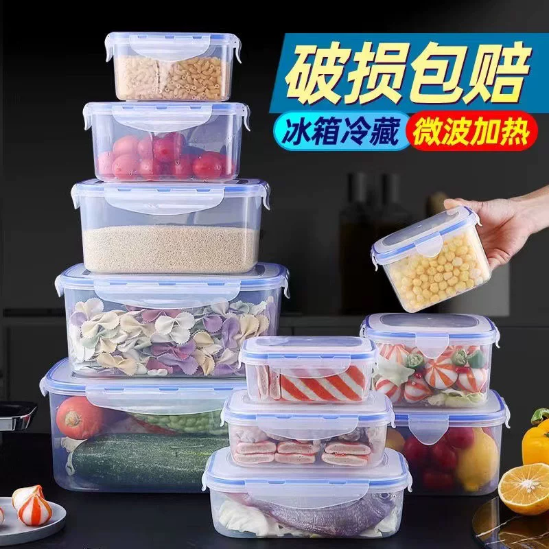 Microwaveable food storage box set, airtight refrigerator-safe containers with lids, stackable
