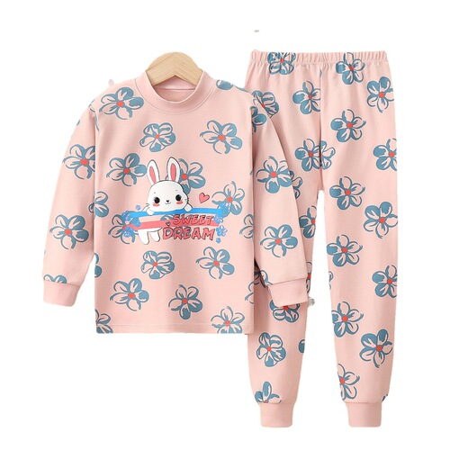 Children's Autumn Clothes and Autumn Pants Sets Pure Cotton Autumn and Winter Underwear Sets for Middle and Large Children, Home Clothes, Teenage Boys' Sets