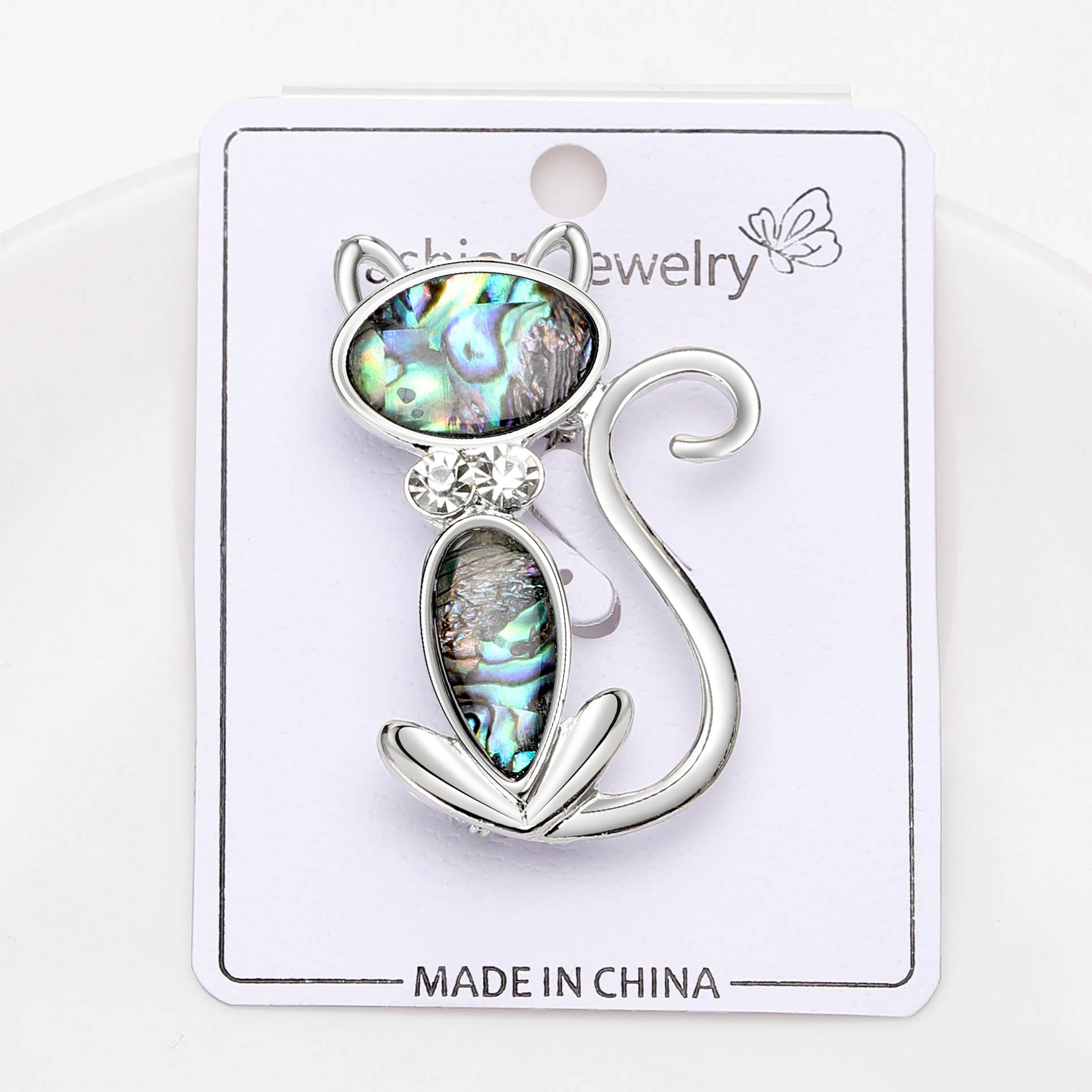 14g Weight Brooches Classification Cute Pin Cat Alloy Women's Brooches