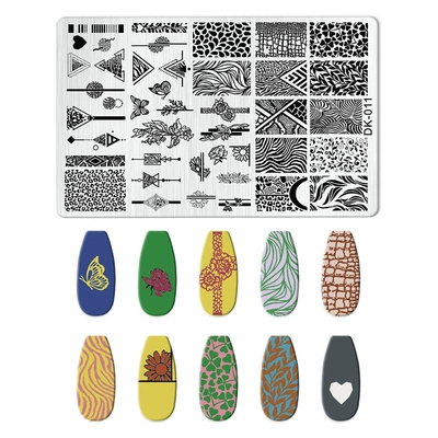Dırnaq bəzəkləri: Plates for Painting, New Designs - dk-011