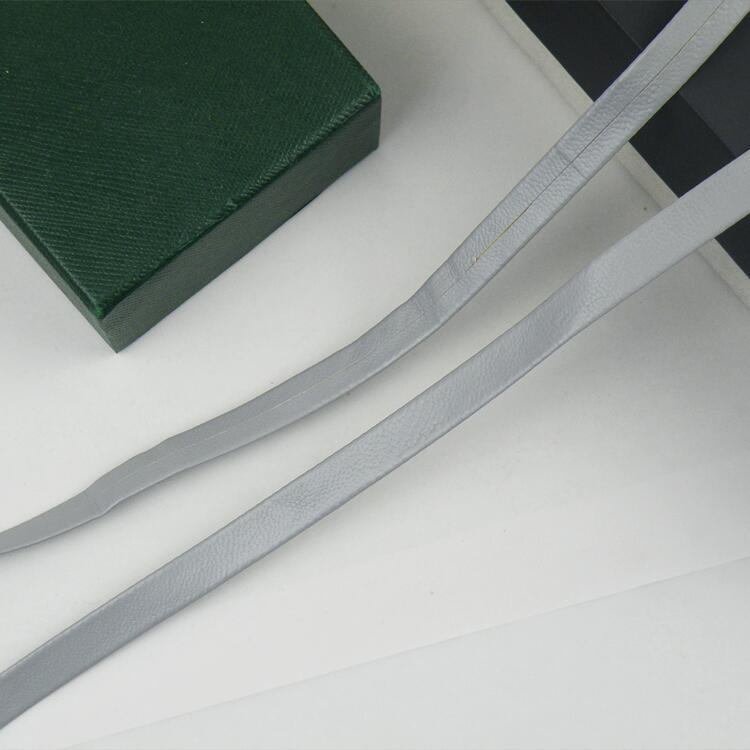 1 cm de color pu prensado banda de borde accesorios de prenda de vestir banda de borde textil decoración de cuero accesorios cuerda