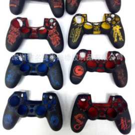 手柄套游戏适用于PS4 喷油镭雕硅胶手柄保护套PS4手柄套PS4镭雕套