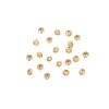 Pad with beads from pearl, beads, handmade, 14 carat, golden color, 4mm