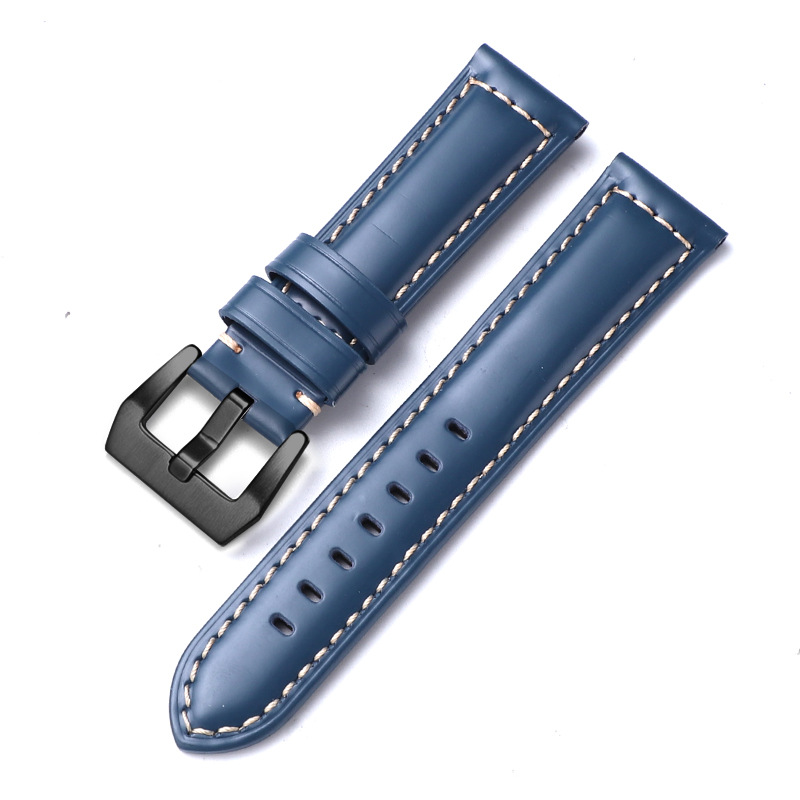 Aplicable iwatch correa de cuero genuino Apple correa de reloj applewatch8 Huawei GT3 Samsung S1 Pena Mar