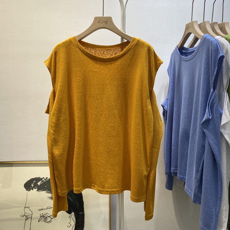 Camiseta de Moda para Mujer 2025, Estilo Influencer, Ajustada, con Hombros Descubiertos, Manga Larga, Estilo Chic