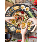 大号电烧烤炉家用电烤盘无烟不粘烤肉机多功能涮烤一体锅鸳鸯火锅