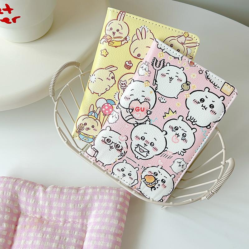 Jiyikawa Cartoon Classy Overseas Passport Card Holder Female Passport Protective Cover Document Cosmetics Bag Travel Passport Holder