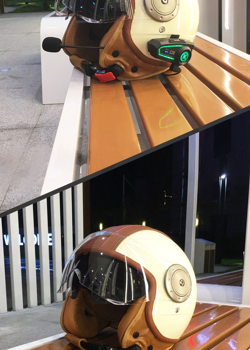 3C Electric Motorcycle Smart Bluetooth Helmet - Retro, Warm, Half/3/4 Helmet