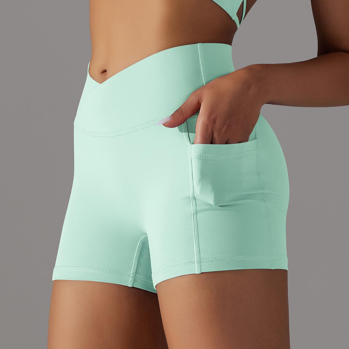 Simple Style Sports Solid Color Nylon Active Bottoms Shorts display picture 48