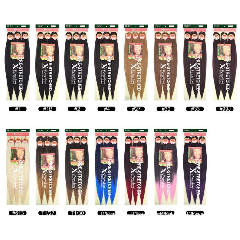 3X EZ trenza de pelo EZ rastas paquete de tres material ignífugo peluca de pelo trenzado africano