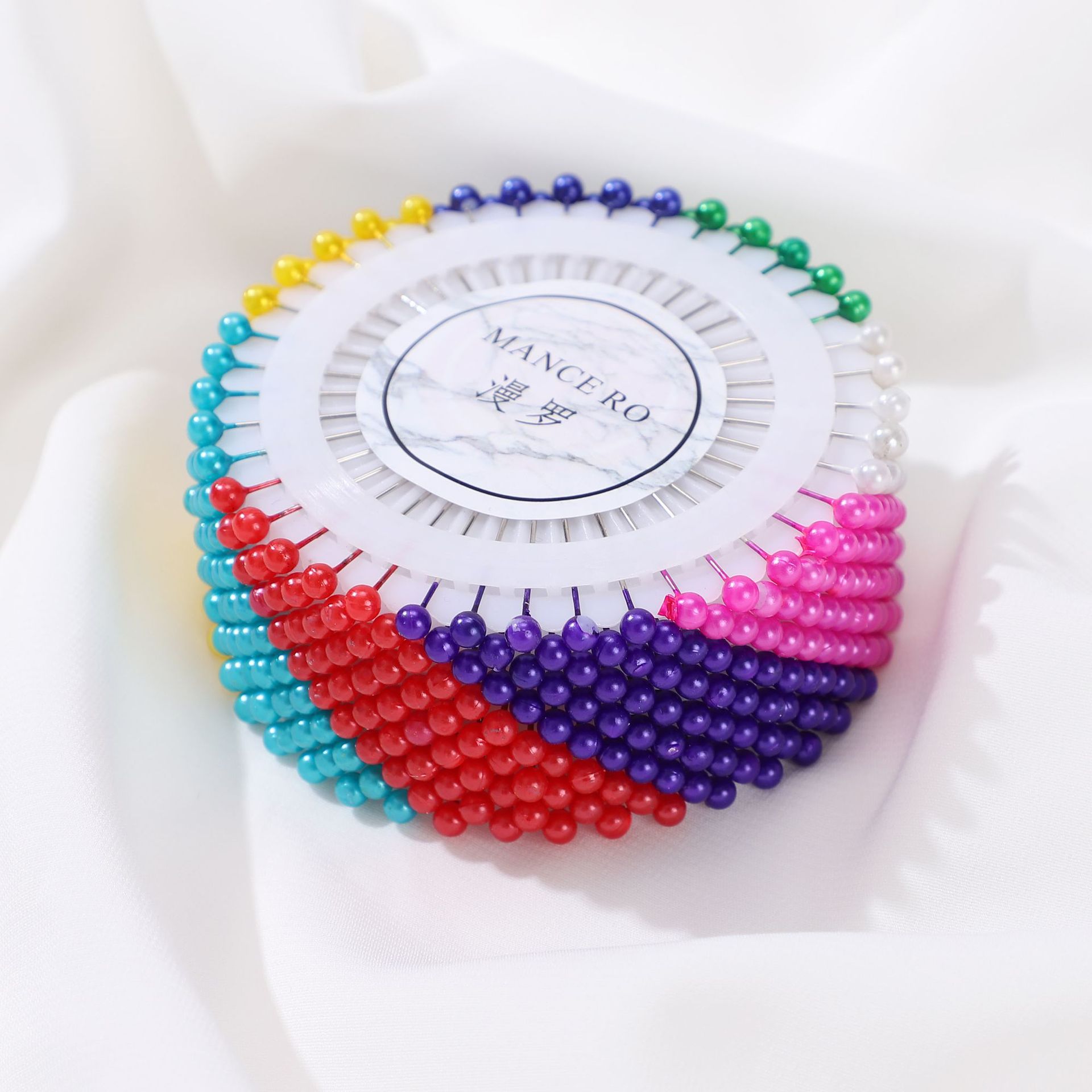 Cross-border nickel-plated, colorful fixed accessories: pearlescent pin for clothing, positioning pin, safety pins, bouquet decoration pins, and accessory needles