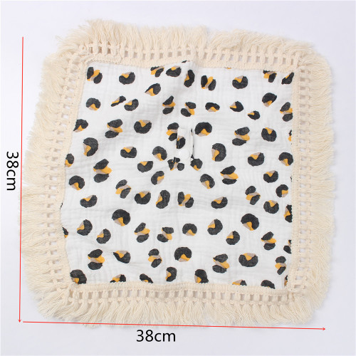 Baby gauze cravat throw blanket cotton gauze pacifier hanger bib burp cloth