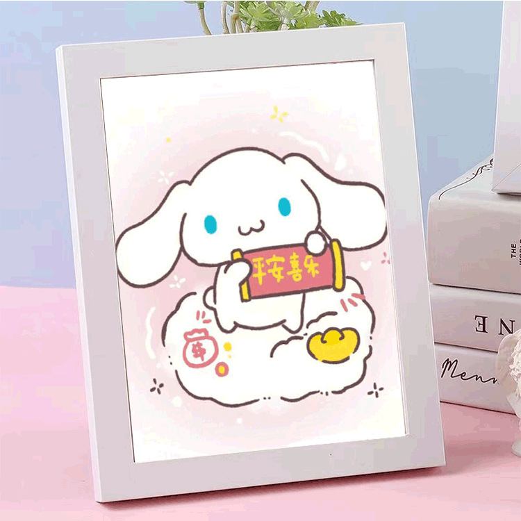 Year of the Rabbit theme number Oil Painting diy children Quartz sand Skin texture manual originality gift Toys wholesale On behalf of