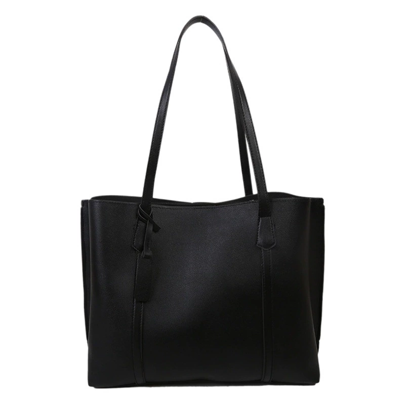 Осенне-зимняя большая сумка женская новинка 2021 года в Корейском стиле модная простая вместительная мягкая кожаная большая сумка-тоут Повседневная универсальная сумка через плечо