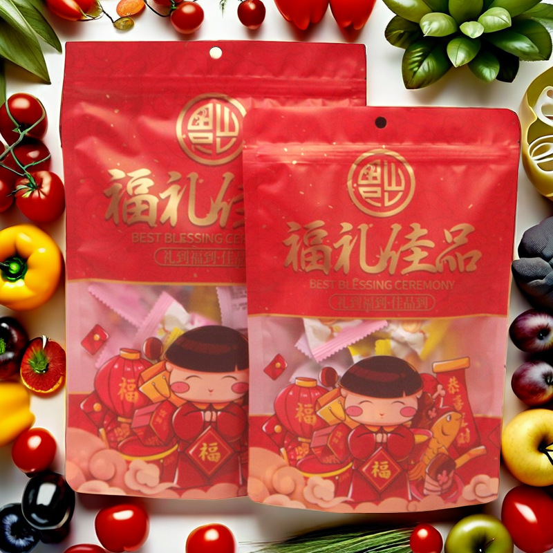 100个喜糖包装袋白糖红糖送礼袋结婚回花生瓜子过年包装袋喜庆袋