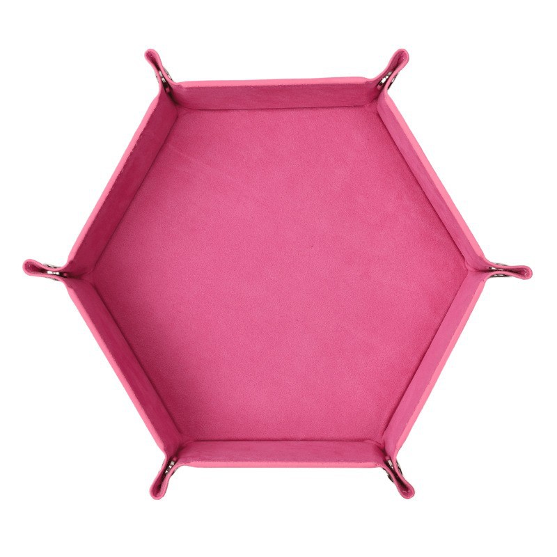 Vide-poche velours hexagonal boîte de rangement pliable_voghion.com