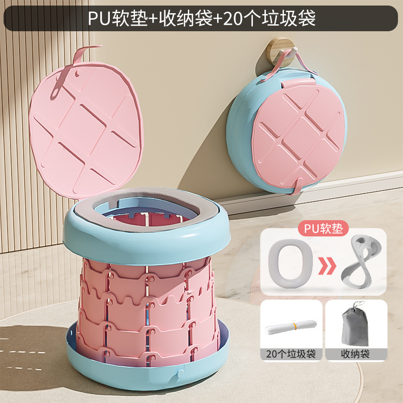 Inodoro plegable para niños orinal portátil para hombres de los niños orinal al aire libre inodoro de viaje para bebé