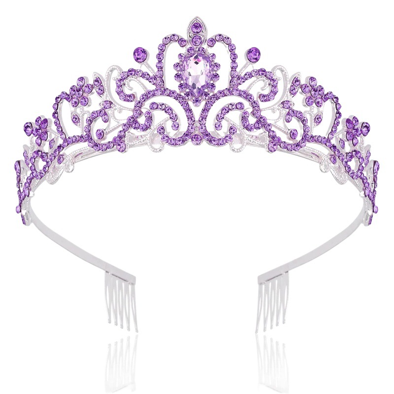 Cross-border caliente-Venta de cumpleaños correa de hombro fiesta corona tocado cumpleaños reina/niña traje corona conjunto