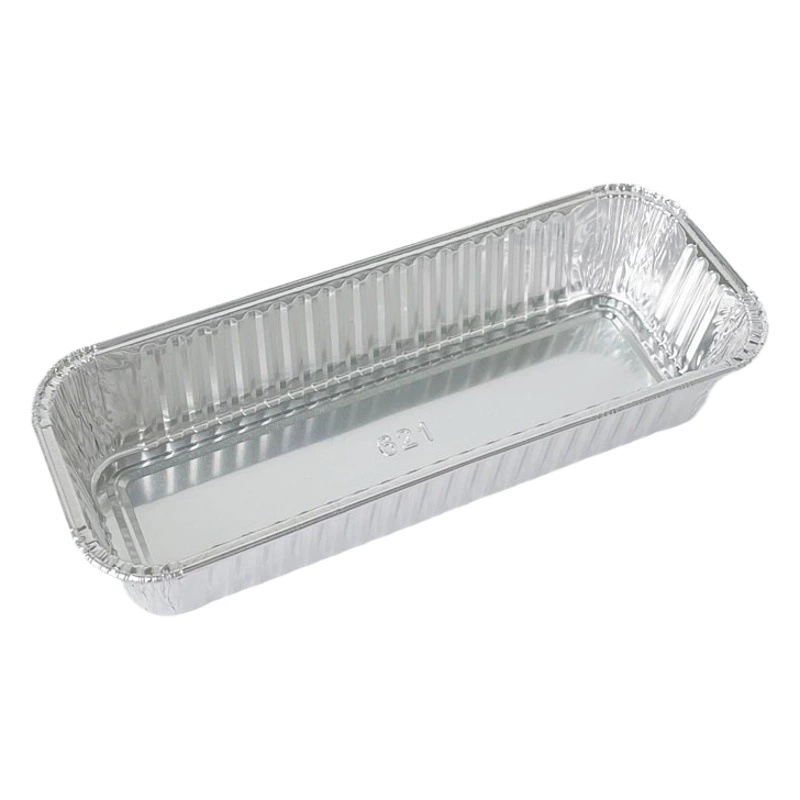 Одноразовые прямоугольные тосты плесень гусеница хлеб олово бумажная коробка барбекю строки упаковка коробка жареная рыба коробка алюминиевой фольги