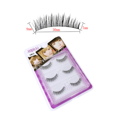 月兒公主3D卷翹假睫毛 GM04 自然仿真立體多層次透明梗眼睫毛