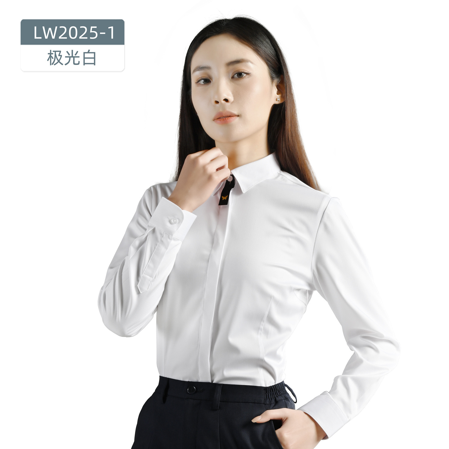 Tres camisas de fibra de bambú de mujeres de mangas cortas sin quemar el trabajo de la propiedad de viajes de la unidad de herramientas de ropa de vestir profesional para comprar camisas image 13
