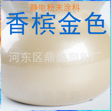 香槟金塑粉热固性静电粉末涂料平面金属粉闪金香槟金色粉末工厂