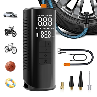 Car-Mounted Wireless Air Pump, Portable High-Power Air Pump, Electric Car Tire High-Pressure Air Pump, Fast Charging for Vehicles