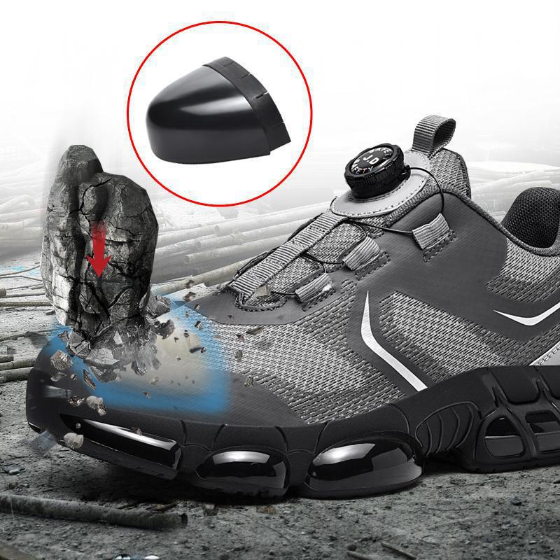 Chaussures de travail spéciales pour hommes, anti-écrasement et anti-perforation, résistantes à l'usure, antidérapantes, légères, respirantes, embout en acier, sécurité au travail_voghion.com