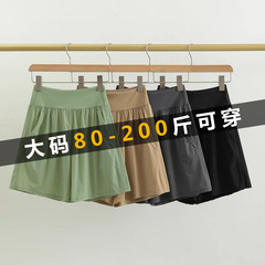 ルル スポーツ ショーツ レディース 夏 薄手 大きいサイズ 100kg ファット mm ハイウエスト 速乾性 ランニング トレーニング フィットネス ヨガ パンツ