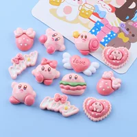 Мультяшный блестящий лист маленькая карта клубника diy смола ювелирные аксессуары для мобильного телефона чехол крем клей защитный чехол патч материал