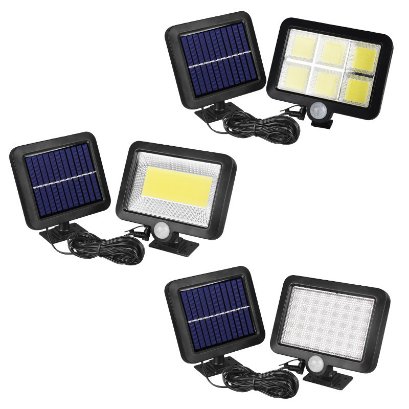 10 sensor split COB al aire libre solar separable 56 lámpara de pared interior lámpara de jardín 0led garaje