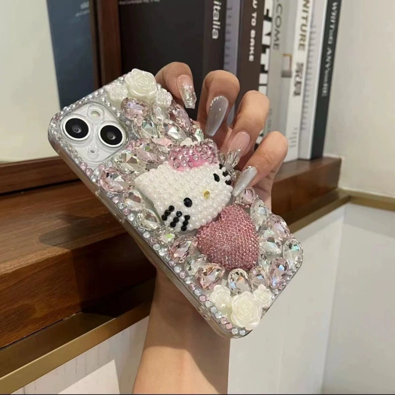 Hello kitty, apple, совместимый чехол для мультяшного телефона, 16promax, 14