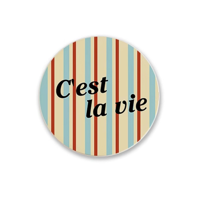 Posavasos de café de oficina de dibujos animados, posavasos de escritorio, posavasos de agua redondos, almohadillas absorbentes de agua de barro de diatomeas, encimera de secado rápido