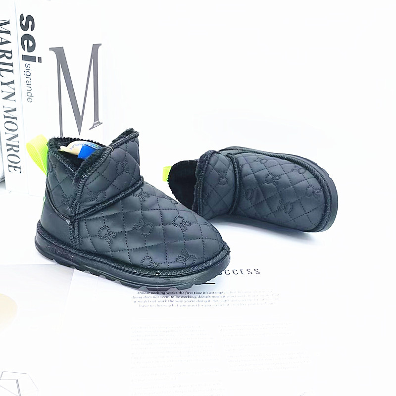 34-39 Botas de nieve para niños botas de invierno para niños botas de algodón gruesas botas calentadoras