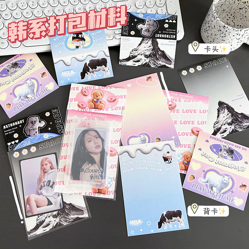 American-style card head back card ins Korean packaging material small card gift packaging decorative card greeting card card