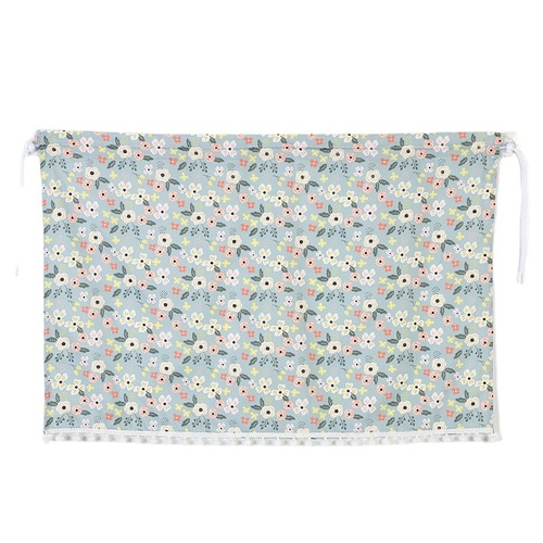 Summer car curtain sunshade, cotton printed small floral car sun protection sunshade, car interior supplies
