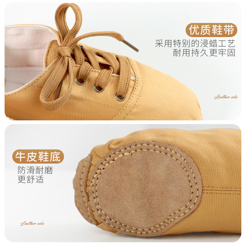 Zapatos de baile jazz zapatos de baile para niños zapatos de práctica de tacón bajo zapatos de baile modernos zapatos de suela suave con cordones para adultos zapatos de baile latino femenino