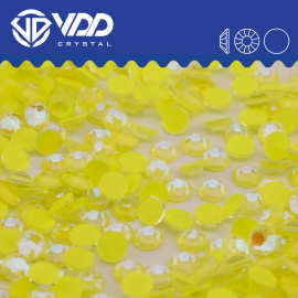 VDD  304 D Citrine 夜光-柠黄  平底钻高品质玻璃水晶美甲DIY
