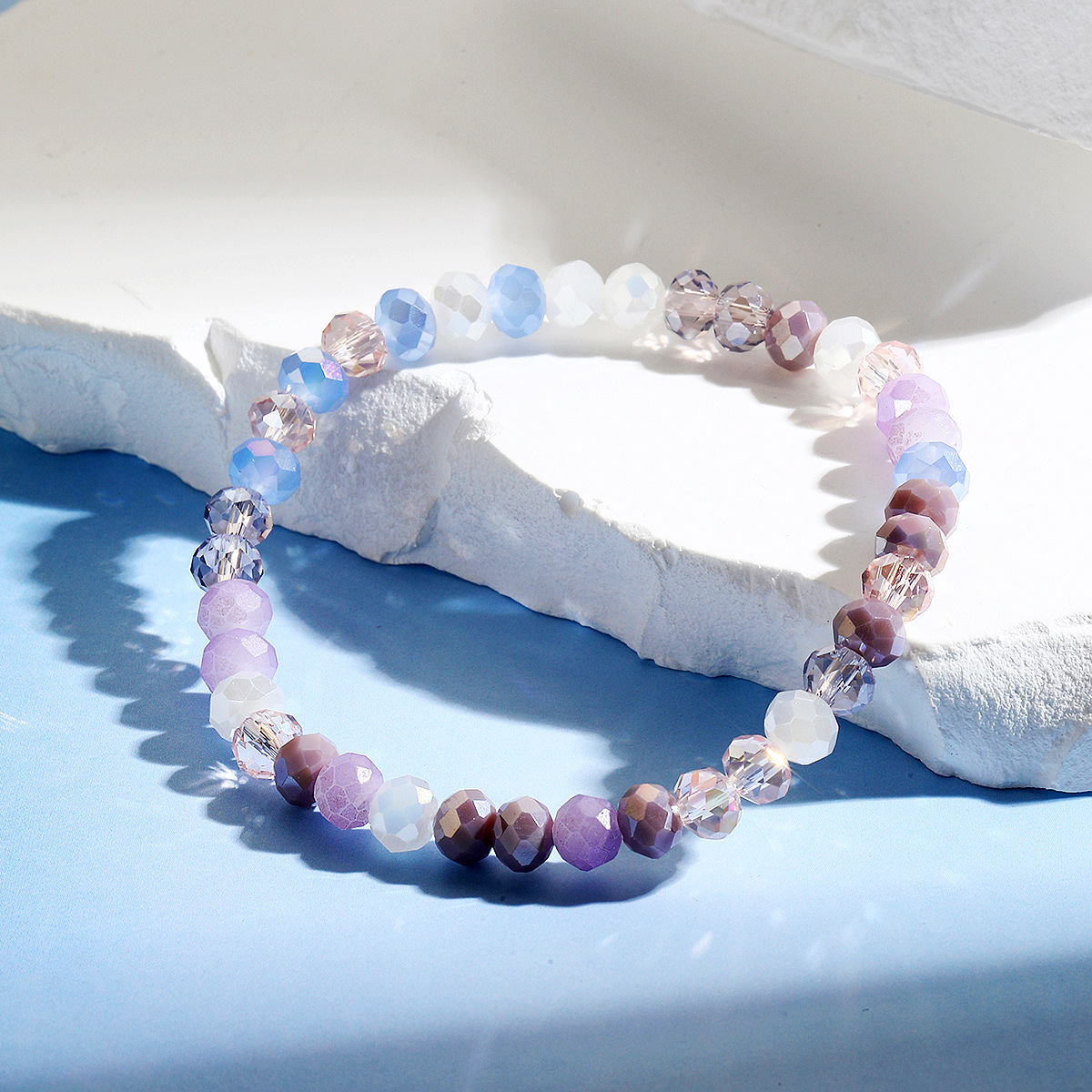 hot selling bracelets are versatile and high end Bohemian elastic line summer crystal bracelet set_voghion.com