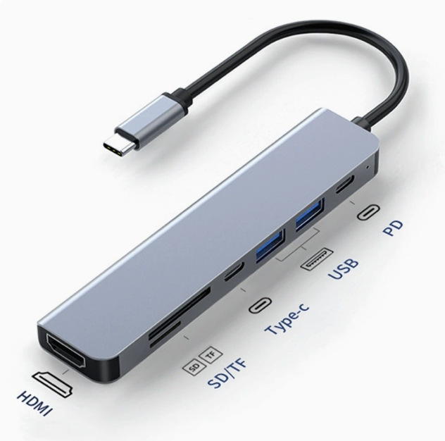 Cross-border 8 - in - one docking USB3.0hub para macbook ipad docking OEM personalizado mayorista image 23