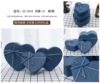 Box heart-shaped for St. Valentine's Day, pack, set, Birthday gift, 3 piece set
