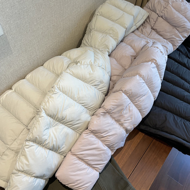 Original Factory Goods! ! Soft, Light and Warm ~ Traceable 90 White Duck down Outdoor Waterproof Hooded Rib down Jacket