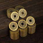 铜钱批发铜五帝钱仿古币正黄铜顺治乾隆康熙乾隆嘉庆清朝代散钱