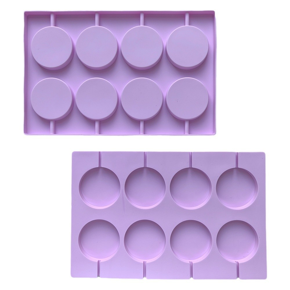 416 molde de silicona hecho en casa diy redondo estrella Lollipop herramienta de horneado resistente a altas temperaturas