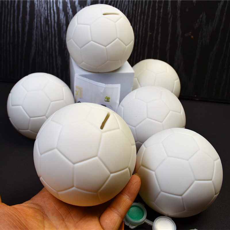 Football painted toy for kindergarten