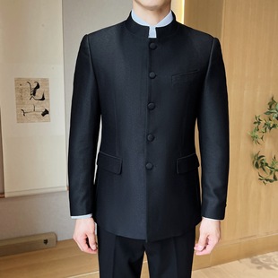 Autumn and Winter New New Chinese Style Collar National Clothing Chinese-Tung Suit National Style Dress suit Xi Gong Gong Suit Xi Dad Suit