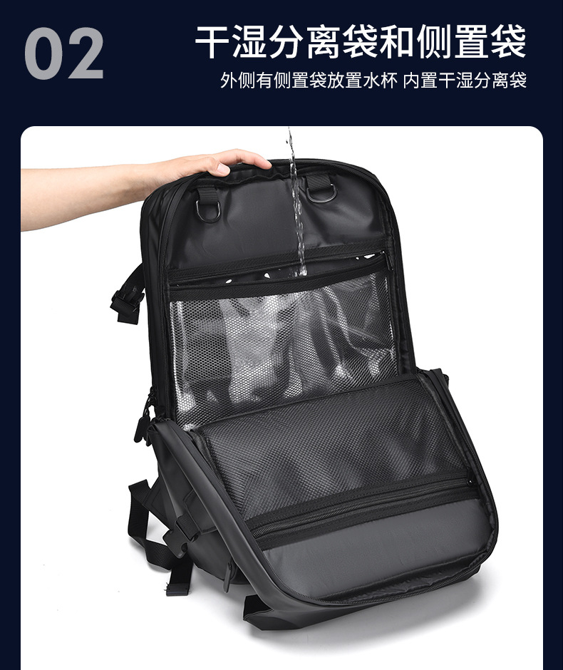 Cross-border functional backpack, men's multi-functional waterproof, lightweight and large-capacity backpack, computer bag, helmet backpack undefined