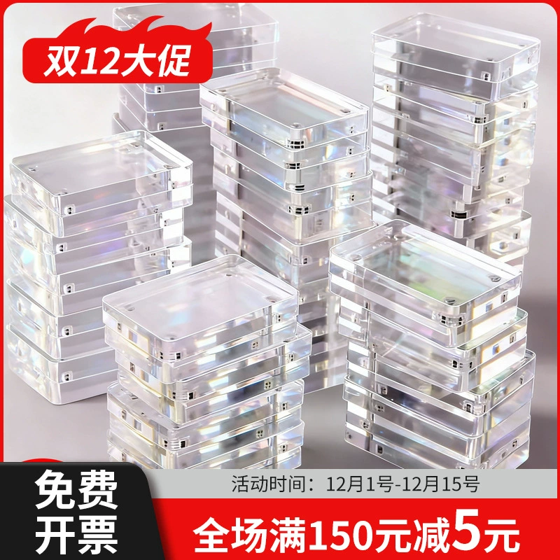 Acrylic transparent badge, stand, storage box
